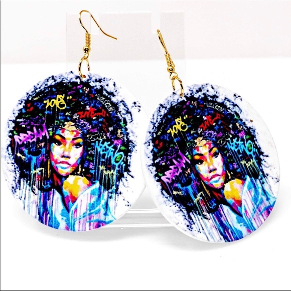 COPY - Get 6 pair Statement Hoop Earrings HBCU Melanin - Picture 10 of 12